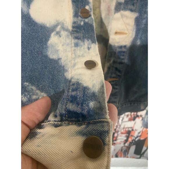 Vintage Edwin Cloud Distressed Denim Jacket by Creator of “The World of Quest” - Picture 6 of 8